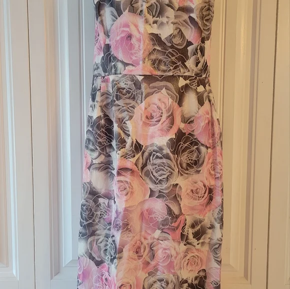 Midi Bettie Page floral spring dress xxl - Picture 2 of 7